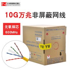 日线原装 CAT6a超六类网线 非屏蔽万兆纯铜网络线家用rj45双绞线100m